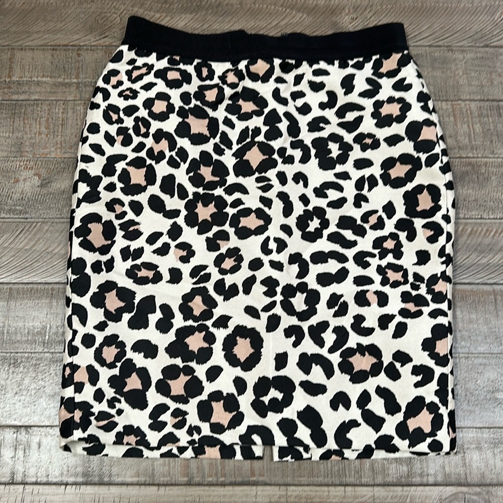 Women’s Ann Taylor Leopard Print Skirt Size 6